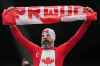 A fan of Canada waits for the start of the World Cup round of 32 soccer match between South Africa and Canada in Inglewood, Calif., near Los Angeles, Sunday, June 28, 2026. (Andre Penner / The Associated Press files)