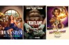 This combination of images shows promotional art for 