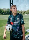Midfielder Quinn, of Vancouver Rise FC, wears their team's new jersey in an undated handout photo. The Northern Super League champions have announced a sponsorship deal with National Bank.
THE CANADIAN PRESS/Handout-Vancouver Rise FC
(Mandatory credit)