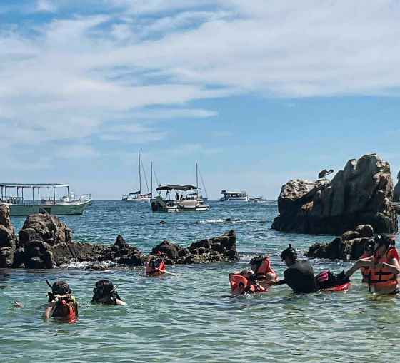 Snorkelling near Pelican Rock, off the coast of Cabo San Lucas. (Sandy Taylor / Free Press)