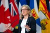 New Brunswick Premier Susan Holt makes an announcement at the Council of the Federation meeting in Charlottetown, on Tuesday, July 21, 2026. THE CANADIAN PRESS/Darren Calabrese