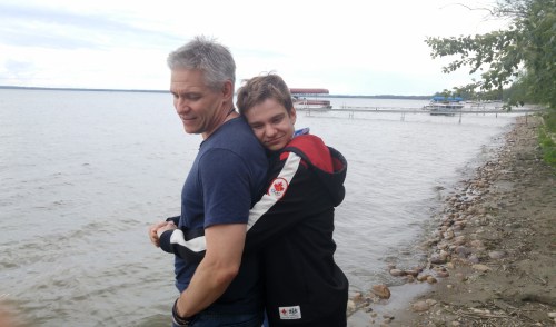 Mike Lake and his son Jaden, pictured in this undated photo. Lake says that left on their own, a child with autism can find themselves in serious danger within minutes. — THE CANADIAN PRESS/Handout — Mike Lake (Mandatory Credit)