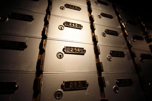 Safety deposit boxes are shown in this file photo from July 10, 2009.  THE CANADIAN PRESS/AP-Carolyn Kaster