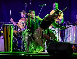 JOHN WOODS / FREE PRESS
People perform during the Brazilian pavilion at the convention centre Sunday, August 9, 2026. 

reporter: standup