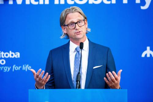 MIKAELA MACKENZIE / FREE PRESS FILES
                                Manitoba Hydro CEO Allan Danroth