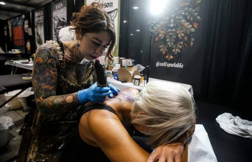John Woods / Free Press files
                                The eighth annual Winnipeg Tattoo Convention runs Friday through Sunday at Red River Exhibition Park.