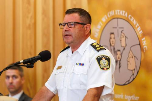 MIKE DEAL / FREE PRESS
                                WPS Chief Gene Bowers says community outreach teams will work with uniformed officers on continued drug-enforcement efforts.