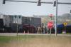 First responders at Highway 110 and Richmond Avenue East in Brandon after the crash that killed Xiaoyun Zhang. (Alex Lambert/The Brandon Sun files)
