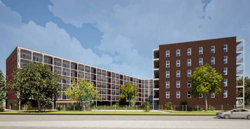 AtLRG Architecture
                                A rendering of the south facade of Harbourview Terrace, a 179-unit apartment building scheduled to be completed in June 2028.