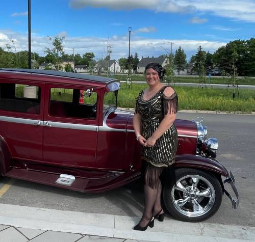 Gillian Potvin, 39, attends a June 29 fundraiser for the Nellie McClung Museum of Canada at FortWhyte Alive. Potvin has been volunteering doing marketing and events planning for the museum since it opened in 2017. (Nellie McClung Museum / Supplied)