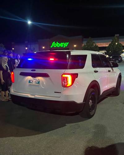FACEBOOK
                                The police have cautioned a 17-year-old teenager about imitating a police officer after he drove a Ford Explorer with blue-and-red flashing lights into a Manitoba Imports car meet on Sunday.