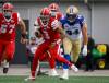 JEFF MCINTOSH / THE CANADIAN PRESS FILES
                                Winnipeg Blue Bombers defensive lineman Jake Ceresna (right), chasing Calgary Stampeders quarterback Vernon Adams Jr., is tied for the CFL lead in sacks.