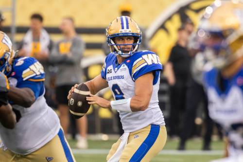 Blue Bombers return with Collaros at the controls