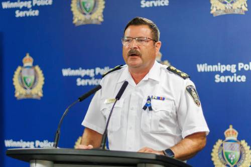 MIKE DEAL / FREE PRESS
                                Winnipeg Police Chief Gene Bowers