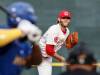 JOHN WOODS / FREE PRESS FILES
                                Winnipeg Goldeyes pitcher Landen Bourassa got a big win Wednesday night in his return to the club from his stint in the Mexican league. Bourassa led the Fish to a 11-4 victory over the Sioux Falls Canaries at Blue Cross Park.