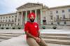 Japneet Singh volunteers with Results Canada, an organization that advocates to end extreme poverty. (Mike Deal / Free Press)