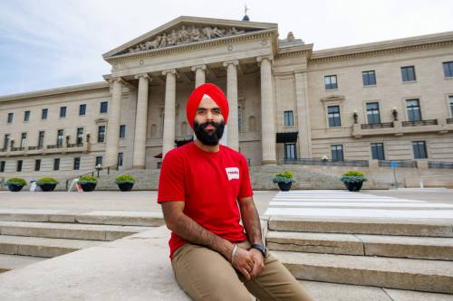 MIKE DEAL / FREE PRESS
                                Japneet Singh volunteers Results Canada, an organization that advocates to end extreme poverty through lobbying, letter writing and fundraising. Reporter: AV Kitching 260819 - Wednesday, August 19, 2026.