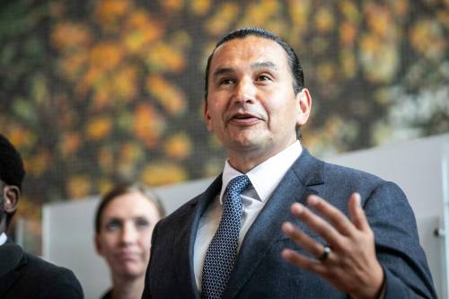 MIKAELA MACKENZIE / FREE PRESS
                                Premier Wab Kinew insists the Dauphin hospital will have a temporary emergency department by Labour Day.
