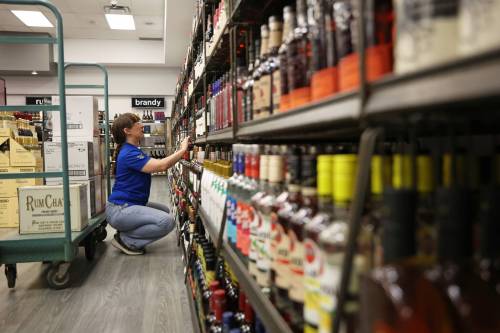TIM SMITH / THE BRANDON SUN FILES
                                If and when U.S. booze is sold again in Liquor Marts, Manitoba Premier Wab Kinew is urging Manitobans to buy Canadian products instead.