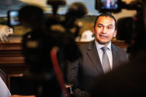 MIKAELA MACKENZIE / FREE PRESS
                                Manitoba Premier Wab Kinew has not shied away from expressing his feelings about U.S. President Donald Trump.