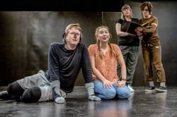 PAUL MCKEEN PHOTO
                                From left: Christopher Dunn (as Rufus), Jacqueline Arthur, Janice Marple and Stephanie Schmid
