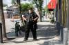 MIKAELA MACKENZIE / FREE PRESS
                                Michael Paille, executive director of the Sargent Business Community, on patrol on Sargent Avenue on Friday, Aug. 21, 2026. For Ѡstory. Free Press 2026
