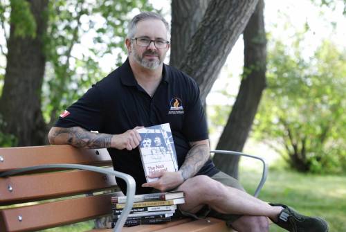 RUTH BONNEVILLE / FREE PRESS
                                Local Holocaust Ed Portrait of High school history teacher Kelly Hiebert, co-organizer and co-founder of the nonprofit Holocaust Memorial Sites Study Tours for Educators. See story by Maggie Aug 26th,, 2026