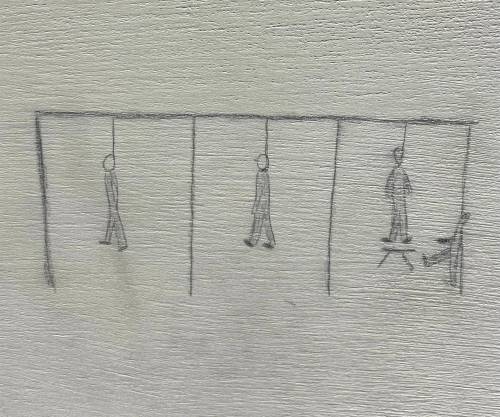 SUPPLIED -
                                Children&rsquo;s drawings from a display at Auschwitz-Birkenau concentration camp.
