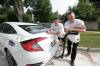 Ruth Bonneville / Free Press Files
                                Thomas Clark and Valentin Duquenne were riding across Canada to raise money for men&rsquo;s mental health when they had their bikes stolen in Winnipeg. Just over a month later, police have arrested two men for the theft.