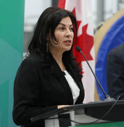 RUTH BONNEVILLE / FREE PRESS FILES
                                Northern and Arctic Affairs Minister Rebecca Chartrand announced the funding for MKO Thursday.