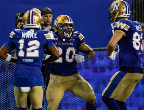 JOHN WOODS / THE CANADIAN PRESS FILES 

Winnipeg Blue Bombers running back Brady Oliveira has not had many opportunities to be a difference maker late in games.