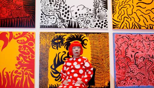 Kusama embraced dots which crowded her vision