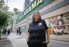 JOHN WOODS / FREE PRESS Viv Ketchum, ambassador with Impact Security at Portage Avenue Dollarama, is photographed outside the store Monday, August 31, 2026. Impact Security has hired an indigenous advocate to work as an ambassador alongside security staff. reporter: chris