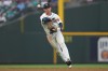 Seattle Mariners infielder Colt Emerson throws to first off a ground ball from Detroit Tigers Javier Báez during the top of the fourth inning of a baseball game, Tuesday, Aug. 4, 2026, in Seattle. (AP Photo/Eric Hiller)