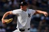 New York Yankees pitcher Brent Headrick throws during the eighth inning of a baseball game against the Atlanta Braves, Saturday, Aug. 8, 2026, in New York. (AP Photo/Yuki Iwamura)