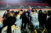 Players from the Vancouver Rise celebrate their win over the Ottawa Rapid in Northern Super League semifinal soccer action in Ottawa, on Saturday, Nov. 8, 2025. THE CANADIAN PRESS/Spencer Colby