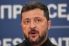 Ukraine's President Volodymyr Zelenskyy speaks during a press conference with his Serbian counterpart Aleksandar Vucic at the Serbia Palace, in Belgrade, Serbia, Saturday, Aug. 8, 2026. (AP Photo/Darko Vojinovic)