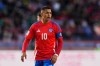 Chile's Alexis Sanchez looks on during a qualifying soccer match against Bolivia for the FIFA World Cup 2026 in El Alto, Bolivia, Tuesday, June 10, 2025. (AP Photo/Juan Karita)