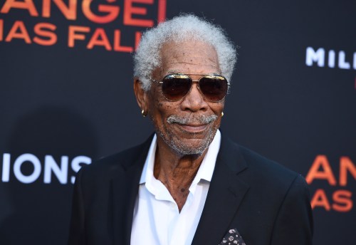 FILE - Morgan Freeman appears at the Los Angeles premiere of 