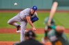 Toronto Blue Jays starting pitcher Trey Yesavage delivers during the first inning of a baseball game against the Boston Red Sox, Friday, July 24, 2026, in Boston. (AP Photo/Charles Krupa)
