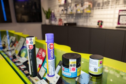 Cannabis products are displayed at Cosmic Charlies on Queen Street West in Toronto on Thursday, June 4, 2026. THE CANADIAN PRESS/Arlyn McAdorey