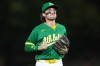 Athletics shortstop Jacob Wilson jogs to the dugout after the final out of the top of the eighth inning of a baseball game against the Tampa Bay Rays Tuesday, Aug. 11, 2026, in West Sacramento, Calif. (AP Photo/Scott Marshall)