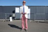 Britain's Reform UK party leader Nigel Farage arrives at a polling station in Walton on the Naze, Thursday, Aug. 13, 2026 to cast his vote for the Clacton on Sea by-election.(AP Photo/Richard Pelham)
