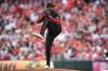 Cincinnati Reds' Hunter Greene pitches during the first inning of a baseball game against the Pittsburgh Pirates Friday, July 31, 2026, in Cincinnati. (AP Photo/Tanner Pearson)