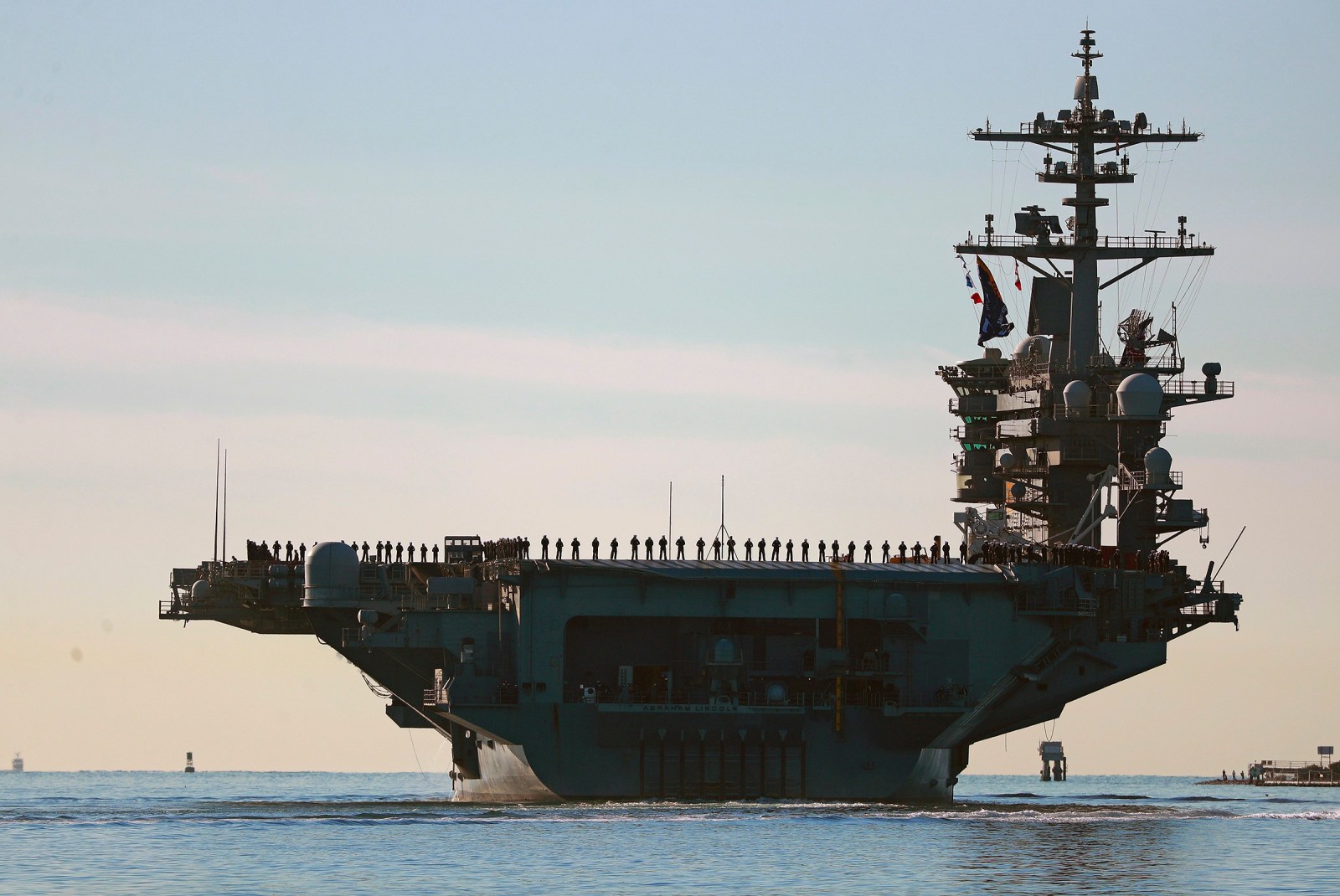Top US commander visits aircraft carrier, Gaza talks in Egypt and other Mideast news