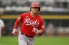Cincinnati Reds' Sal Stewart rounds the bases after hitting a solo home run during the first inning of a baseball game against the Chicago White Sox in Chicago, Thursday, Aug. 13, 2026. (AP Photo/Paul Beaty)