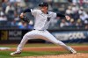 New York Yankees pitcher Max Fried throws during the second inning of a baseball game against the Seattle Mariners, Thursday, Aug. 13, 2026, in New York. (AP Photo/Yuki Iwamura)