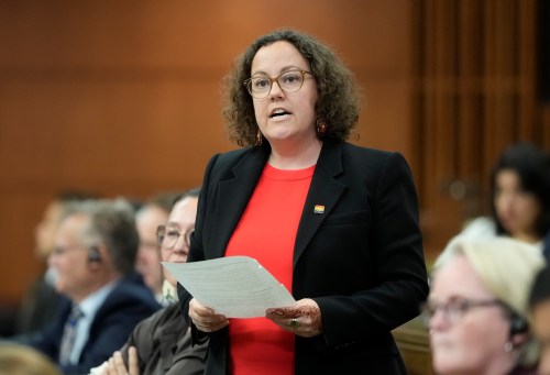 Crown-Indigenous Relations Minister Rebecca Alty rises during question period on Parliament Hill in Ottawa, Thursday, June 18, 2026. THE CANADIAN PRESS/Adrian Wyld