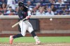 New York Mets' Francisco Lindor hits a home run during the sixth inning of a baseball game against the Washington Nationals, Friday, Aug. 14, 2026, in New York. (AP Photo/Heather Khalifa)