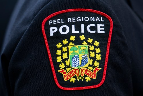 A Peel Regional Police logo is seen in Ottawa, on Sunday, Sept. 28, 2025. THE CANADIAN PRESS/Spencer Colby